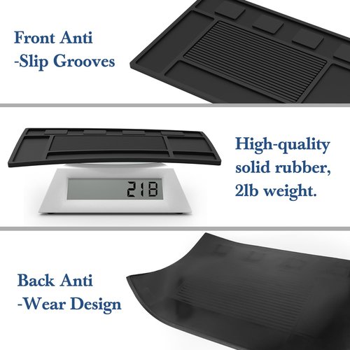 Magnetic Barber Mat for Clippers,Station Barber Tool Organizer Mat Rubber for Scissors Salon Barber shop Beauty Tools with 4 Slots Flexible Silicone Barber Pad Non-Slip Professional Barber Accessories