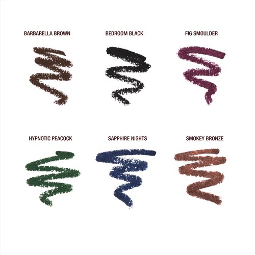 Charlotte Tilbury Rock 'N' Kohl Eyeliner Pencil - Waterproof Eyeliner with a Precision Smudger Tip - Infused with an Enhanced Kajal Formula for Sultry, Smokey Eyes - Bedroom Black