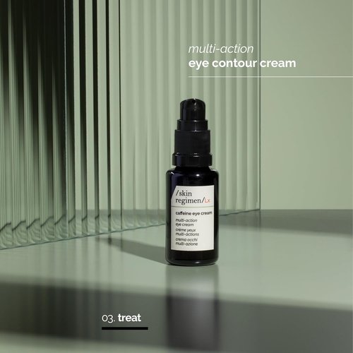 Skin Regimen Lx Caffeine Eye Cream - Multi-Action Treatment for Puffiness & Dark Circles | 0.51 Fl Oz