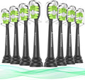 Aoremon Sonicare Toothbrush Replacement Heads - Compatible with Philips W2/W3 Models | Black