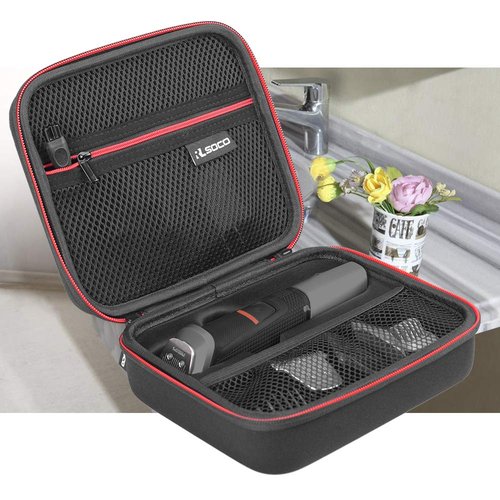 RLSOCO Hard Case for Philips Norelco Multigroom All-in-One Trimmer Series 3000 & Multigroom Series 5000,Fits for Philips MG3919/50,MG3939/50,MG5910/49,MG5970/49,MG3740/40,MG3750/50,MG3740/15 and More