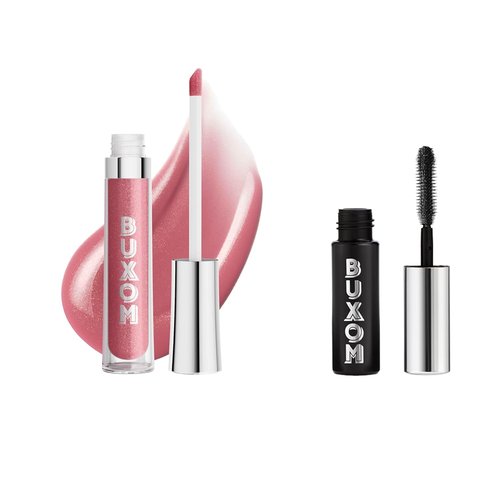 Buxom Full-On Plumping Lip Polish - Dolly Shade with Mini Lash Volumizing Mascara Set