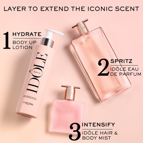 Lancôme Idôle Body Up Scented Body Lotion - Lightweight & Hydrating with a Clean & Fresh Floral Scent - 6.7 Fl Oz