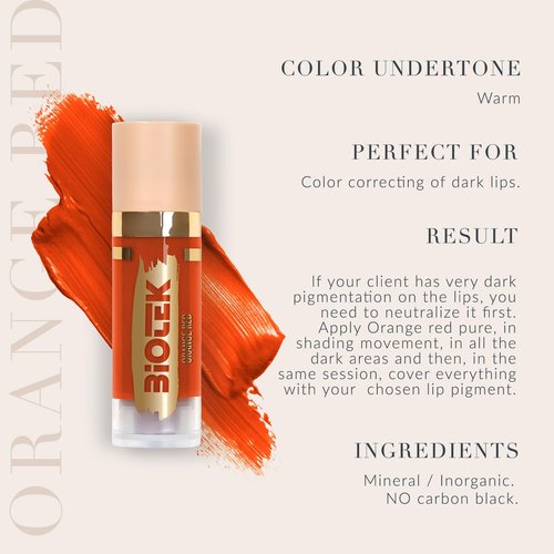 Mixing Corrector Pigment for Permanent Makeup - Made in Italy - Orange Red 0,61 fl.oz.