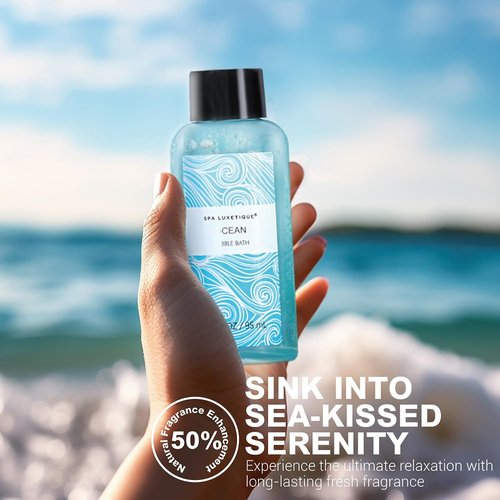 Spa Luxetique Spa Gift Set - Ocean-Inspired Relaxation with Body Lotion, Shower Gel & More | Perfect for Mother's Day