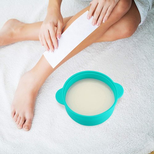 Boao 3 Pieces Silicone Wax Pot Replacement, 14 oz Wax Pot Insert for Hair Removal Wax Warmer Liner, Removable Waxing Bowl for Home Use, 500 ml