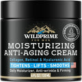 Men's Face Moisturizer Cream - Anti Aging & Wrinkle - Men's Shave Lotion - Made in USA - Collagen, Hyaluronic Acid, Vitamins E & A, Avocado Oil - Age Facial Skin Care, Day & Night Moisturizing, 4 oz