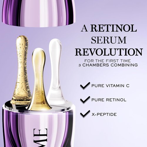 Lancôme Rénergie C.R.x. Triple Serum Retinol - Anti-Aging Formula with Pure Retinol & Vitamin C - Targets Wrinkles & Pores for All Skin Types