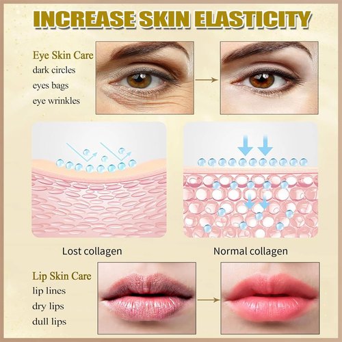 30 Pairs Lip Mask & Eye Mask, Gold Crystal Gel Collagen Eye Patches for Puffy Eyes, Chapstick Bulk, Bridesmaid Gifts, Anti Wrinkle Patches for Lip, Hangover Kit, Bulk Gifts, Galentines Day Decorations