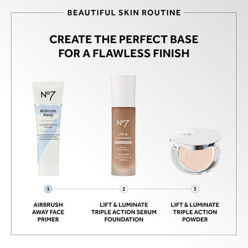 No7 Airbrush Away Pore Minimizing Facial Primer - Lightweight Matte Formula for Oily Skin (30ml)