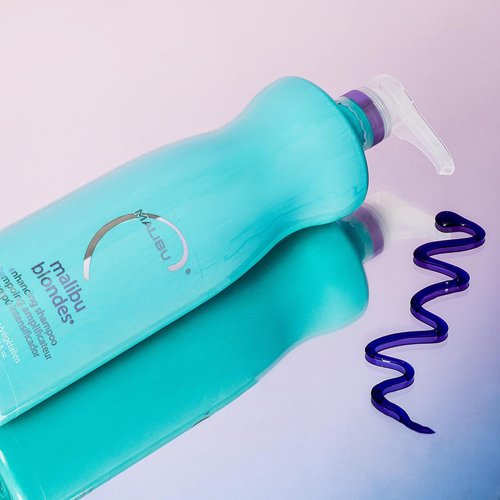 Malibu C Blondes Enhancing Shampoo & Conditioner Duo - Revitalizing Purple Formula for Healthy, Brilliant Blondes | 33.8 oz