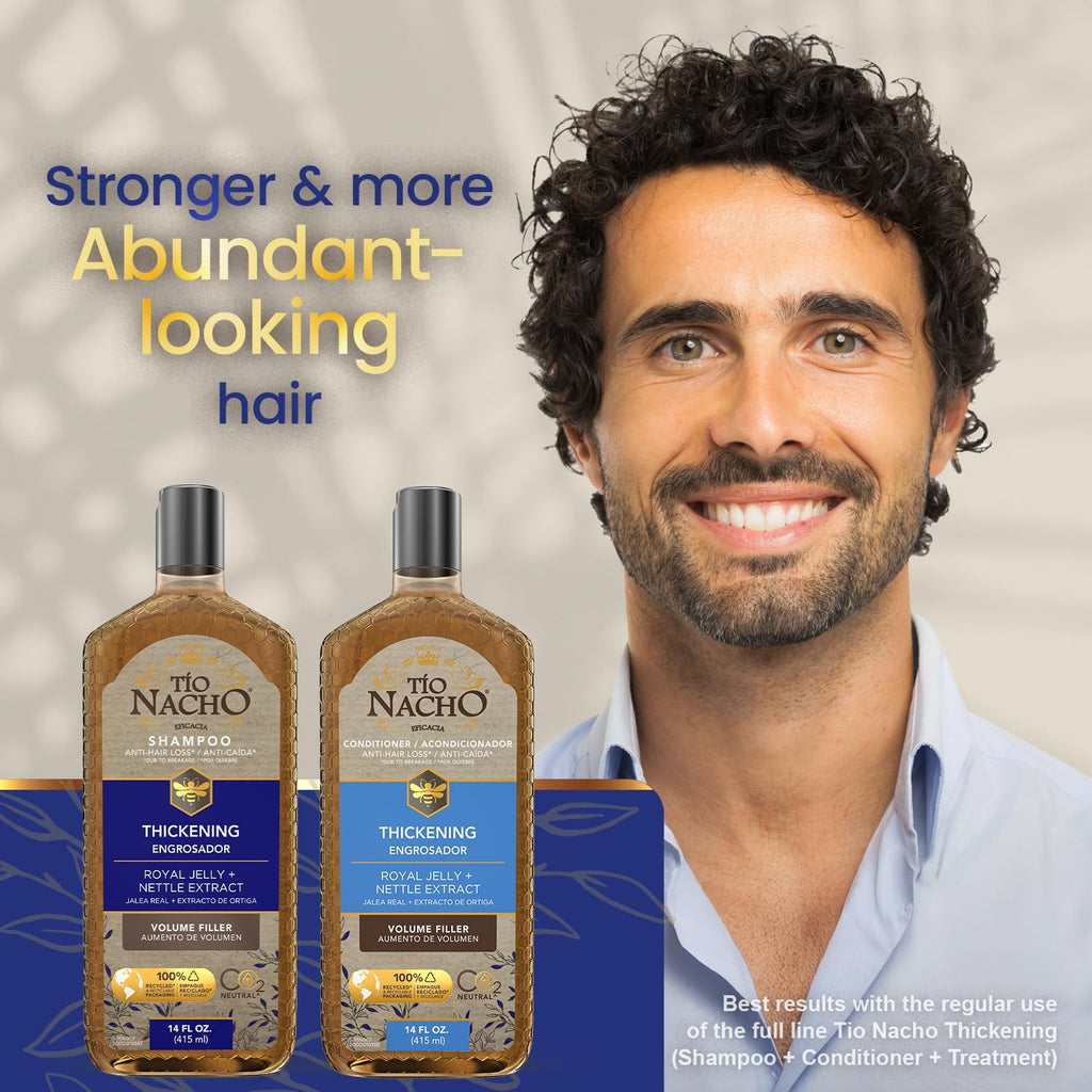 Tio Nacho Thickening Shampoo & Conditioner Set - Volumizing Hair Loss Solution for Men & Women | Paraben Free, 14 fl oz Each