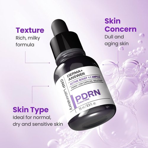 CNP PDRN Active Boost Face Serum - Salmon DNA Anti-Aging Serum for Smoother, Firmer Skin | 1.01 fl. oz. (30ml)