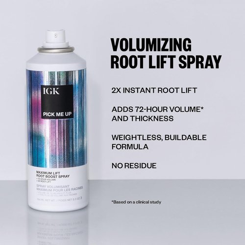 IGK PICK ME UP Root Boost Spray - Instantly Lifts Hair, Adds Volume & Thickness | Vegan | 5 Oz
