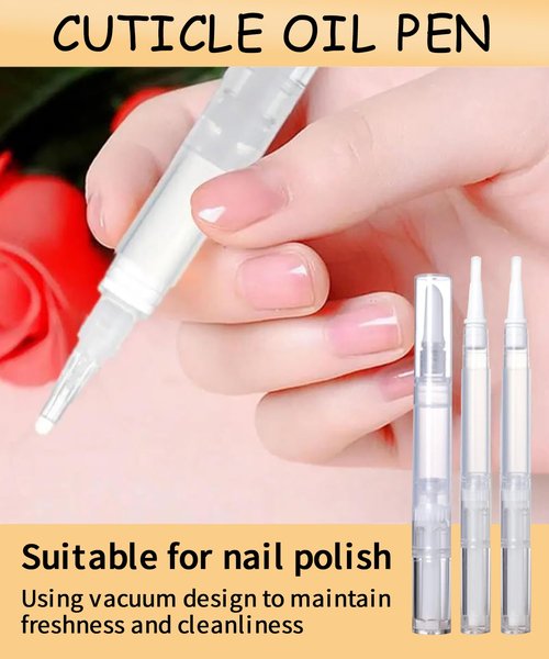 uadbau 16 Pcs 3ml Empty Cuticle Oil Pen with 4 Pcs Transfer Pipettes - Transparent Nail Oil Twist Pens with Brush Tip for Nail Oil, Eyelash Growth Liquid, Cosmetic Lip Gloss Container Applicators