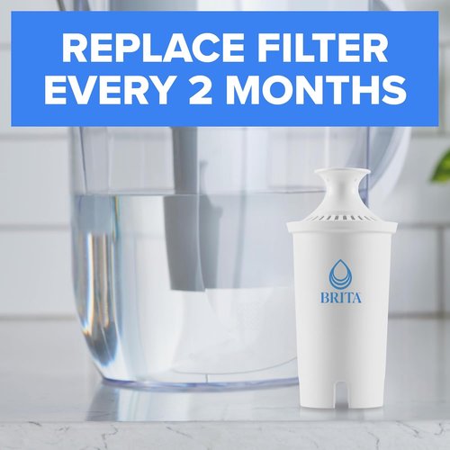 Brita Standard Water Filter - BPA-Free Pitcher Filters | Reduces Copper, Cadmium & Mercury - 3 Pack