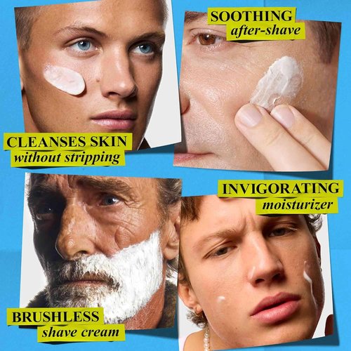 Kiehl's Men's Skincare Routine & Shaving Kit - Complete Grooming Set for All Skin Types | $92 Value