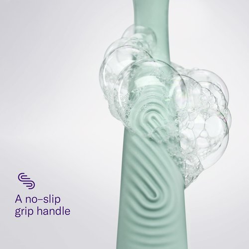 Flamingo 5-Blade Razors | for Women | Handle + Gel + Holder | Sage | Pack of 2