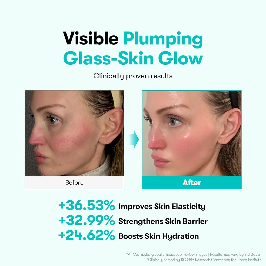 VT COSMETICS PDRN 100 Essence - Intensive Glow Serum for Skin Restoration & Plumping | 1.01 fl. oz.
