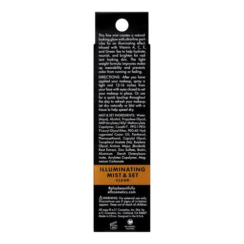 e.l.f. Luminous Mist & Set - Radiant Finish Setting Spray with Vitamins A, C & E | 2 Fl Oz