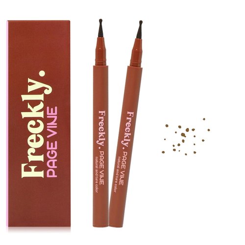 Skiennix Freckle Pen - 2 PCS Waterproof Faux Freckle Stamp for Natural Makeup | Quick Dry, Medium