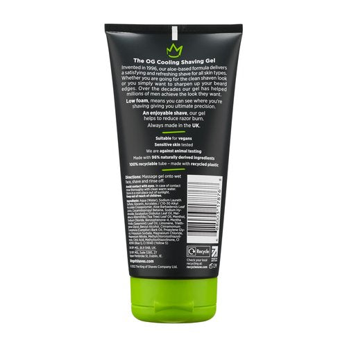 King of Shaves Cooling shave gel Aloe+Tea tree 175ml