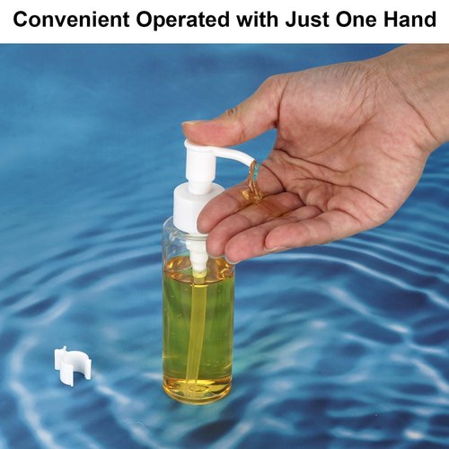 Cosywell Plastic Pump Bottles Dispenser TSA Approved 3.4oz 12 Pack Portable Refillable Container Clear Plastic Lotion Pump Dispenser Bottle for Facial Cleansing Oil Shampoo Shower Gel