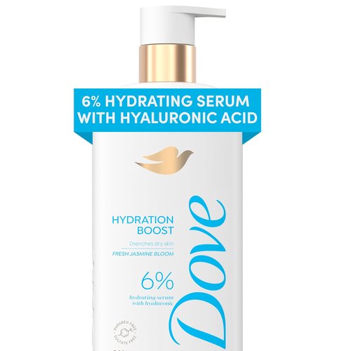 Dove Hydration Boost Serum Body Wash - Deeply Moisturizing with Hyaluronic Acid | 18.5 Fl Oz