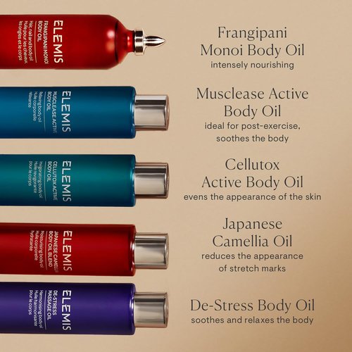 ELEMIS De-Stress Massage Oil - Harmonizing Essential Oil for Deep Nourishment & Relaxation | 3.3 Fl Oz