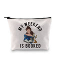 GJTIM Princess Inspired Zipper Pouch My Weekend Is Booked Book Nerd Accessories Bag for Reader Writers (My Weekend Bag)