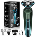 Electric Razor for Men,Mens Razors for Shaving face,LED Display Rechargeable Blades Electric Shavers for Men Floating Head Replaceable Blades, IPX7 Waterproof