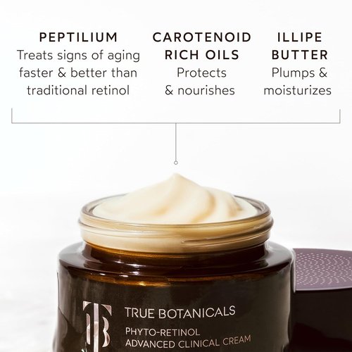 True Botanicals Phyto Retinol Advanced Clinical Cream - Anti-Aging Serum | Reduces Fine Lines & Wrinkles | 1.7 fl oz | Vegan & All Natural