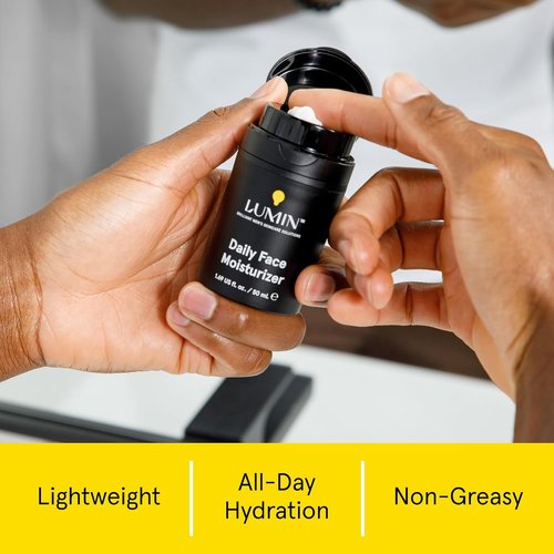 Lumin Daily Face Moisturizer for Men - Lightweight Niacinamide Hydrating Cream for All Skin Types | 50ml