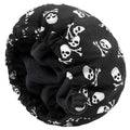 Shower Cap for Men Skulls Bath Cap, Reversible Large Waterproof Adjustable Shower Caps Terry Lining & Elastic Band Stretch Hem Hair Hat