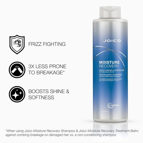 Joico Moisture Recovery Shampoo & Conditioner Set - Replenish Moisture for Thick, Coarse Hair