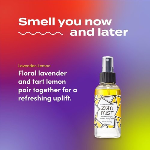 Indigo Wild Zum Mist Room & Body Spray - Aromatherapy Lavender-Lemon Essential Oil Mist - 4 fl oz