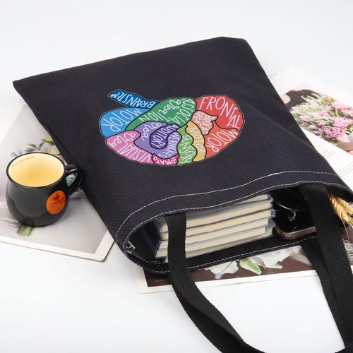 G2TUP Brain Anatomy Gift Neuroscience Cosmetic Bag Neurology Nurse Makeup Bag Nursing Anatomical Layout Brain Zipper Travel Bag (Brain Anatomy TB B)