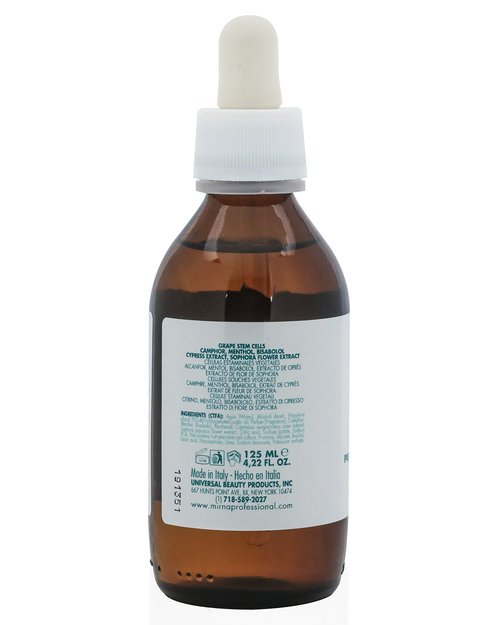 Mirna Professional Prevention & Energizing Anti Hairloss lotion For Weak Hair Infused with Menthol, Pantenol, Sophia Flower Extract, Grape stem cells |Sulphate, Paraben, SLS & Gluten Free 125ml/4.22oz