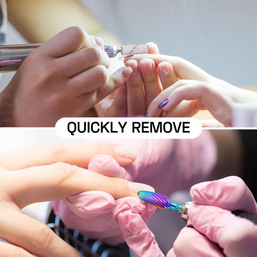 METHELIX Carbide Nail Drill Bits Set: 7Pcs 3/32'' Tungsten Diamond Efile Bits with 75pcs Small Sanding Bands (#80#120#180) for Acrylic Nails Tech Gel Cuticle Remove Manicure Pedicure