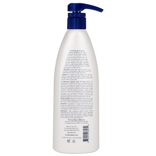 Noodle & Boo Fragrance-Free Body Wash - Soothing Formula for Baby Eczema Care, 16 fl. oz.