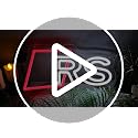 Neon Sign Race Car RS - Red & White LED Wall Decor for Garage & Man Cave