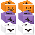 Mimorou 150 Pcs Halloween Treat Bags Bulk EVA Witch Bat Pumpkin Goodie Bag Travel Purse Pouch Toiletry Organizer with Zipper for Women Snacks Candy Gift Bags for Halloween Party Favors (3 Styles)