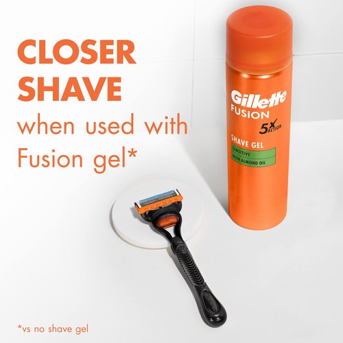 Gillette Fusion5 Razor Refills for Men, 4 Razor Blade Refills