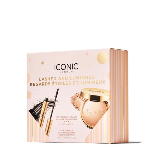 ICONIC LONDON Makeup Set - Natural Glow & Radiant Highlight | Travel-Friendly, Vegan, Cruelty-Free