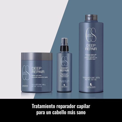 LENDAN Repairing Shampoo - Deep Repair for Damaged Hair - 300 ml with Hydrolyzed Keratin - Adds Shine & Reduces Frizz
