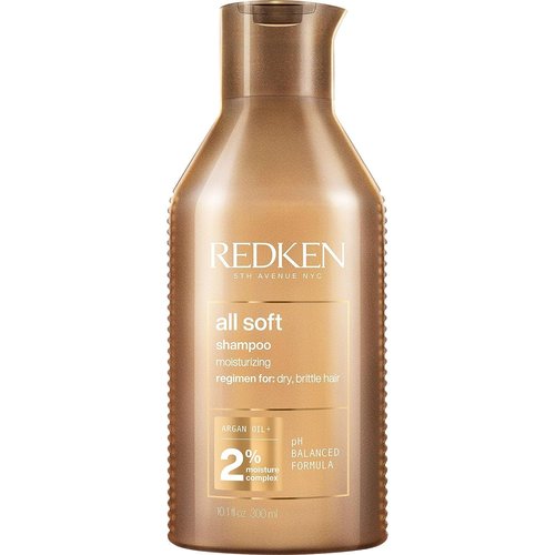 Redken All Soft Shampoo - Moisturizes & Hydrates Dry Hair | Gentle Cleansing with Argan Oil