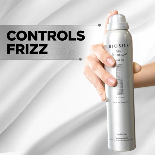 BioSilk Silk Therapy Hairspray - Control Frizz & Enhance Shine | Sulfate-Free, 5.3 Oz