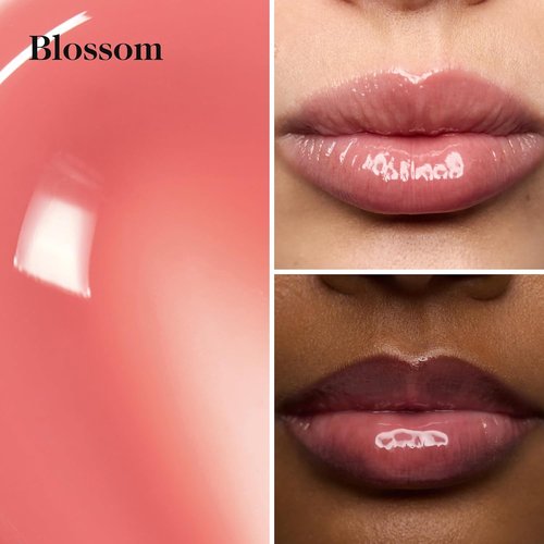 Goop Beauty Hydra-Barrier Gel Gloss Set of 3 - Hydrating Lip Gloss with Hyaluronic Acid & Vitamin E | Glaze, Blossom, Spice | 0.13 oz Each