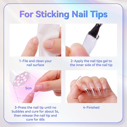Makartt UV Nail Lamp: Mini UV Light for Gel Nails Polish Luminoza 30mW/cm² Rechargeable LED Nail Light Nail Dryer with 4 Timers & Auto Sensor, Fast Curing Goosenecks Lamp for Home DIY Manicure
