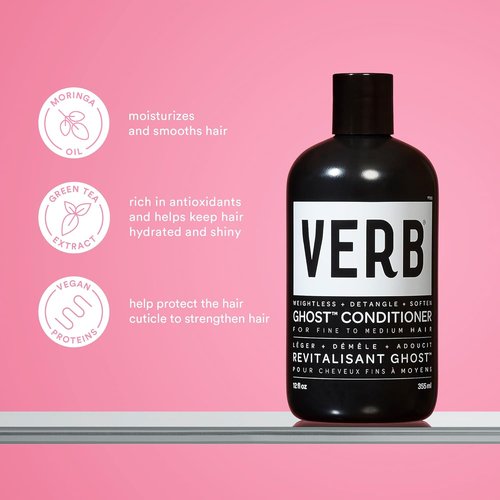 VERB Ghost Shampoo & Conditioner Duo Set - Lightweight Formula for All Hair Types | 12 oz Each